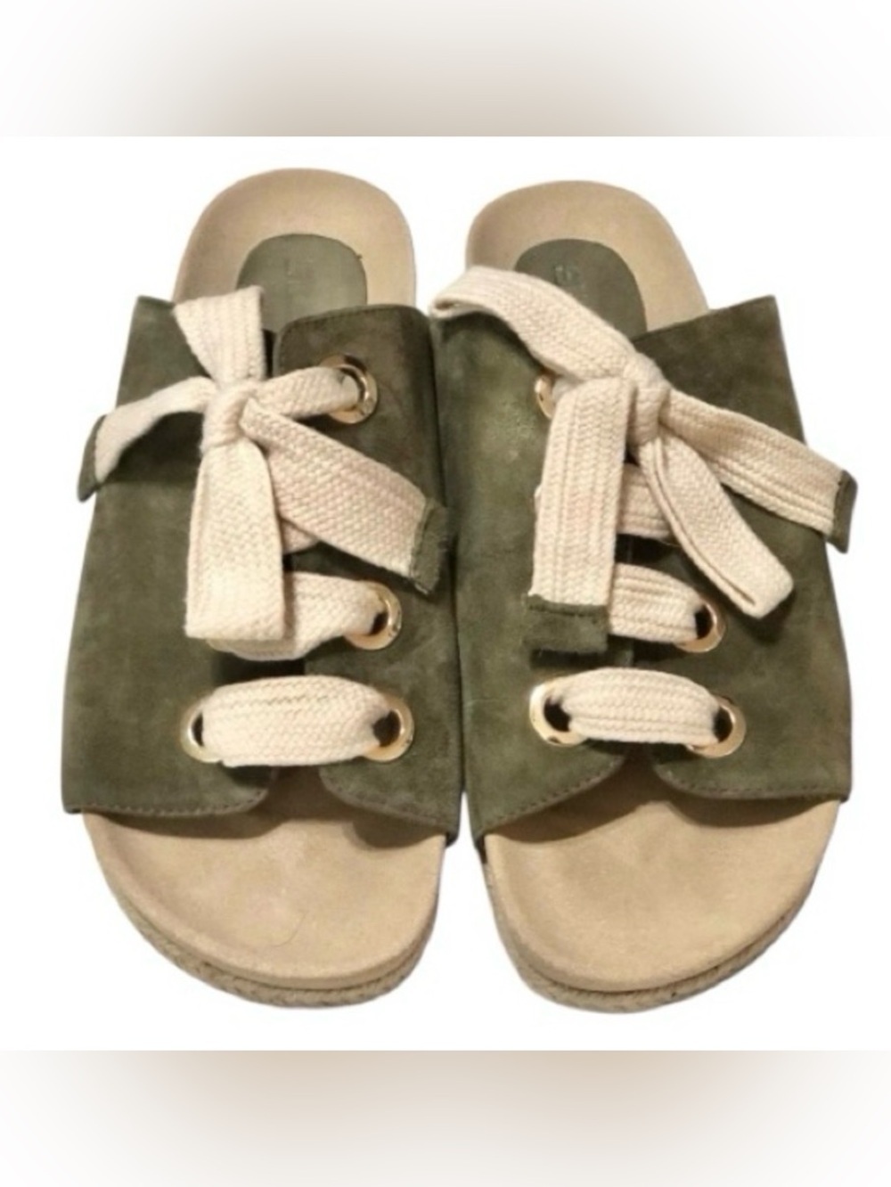Anthropologie Silent D Fronnie Laced Slip On Sandals Fronnie US 8-8.5 EU 39